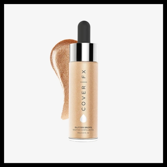 CoverFX Glitter Drops Nova Gold Liquid Highlighter - Picture 3 of 5